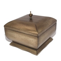 New Executive Classic wood Finish Cufflink Case &amp; Ring Storage Organizer... - $69.99