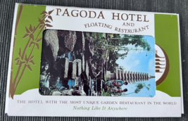 Pagoda Hotel and Floating Restaurant Honolulu HI 1960s postcard book Nis... - $17.50