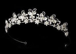 Bridal Tiaras Crystal Butterfly Wedding Bridal Tiara - $50.49