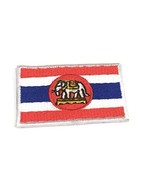 Thai Elephant National Country Flag Patch Emblem Logo Small 1.2 x 1.8 In... - $15.99
