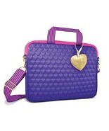 Justin Bieber Fragrance Purple Heart Laptop Bag - $31.77