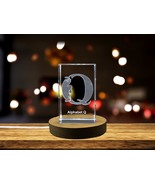 LED Base included | Unique Customizable 3D Letter Q - Alphabet Q Engraved - $25.99+