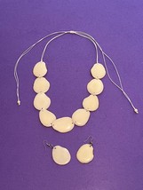 Tagua Nut Necklace, Earrings -  Necklace Set - £51.19 GBP