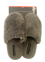 French Connection Charcoal Women&#39;s Slippers House Shoes Medium (7/8) Fau... - £14.62 GBP