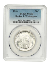 1946 50C Booker T. Washington PCGS MS64 - $76.39
