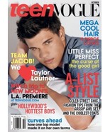 Teen Vogue Magazine (October, 2009) Taylor Lautner Cover [Single Issue M... - $469.38 MXN