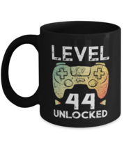 44th Birthday Boy Gamer Gifts Level 44 Unlocked Gamer Gaming Mug Gift Idea  - £14.42 GBP