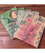 Lot Of (5) ASL Advanced Squad Leader Mounted Cardboard Maps 2 4 10 11 24 - $44.54