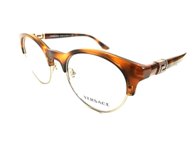 New Versace Mod. 3332-B Tortoise 49mm Round Clubmaster Women&#39;s Eyeglasses  - £133.67 GBP