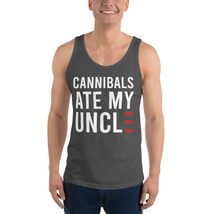 Cannibal Ate My Uncle Funny Joe Biden&#39;s Unisex Tank Top Black - $24.70+