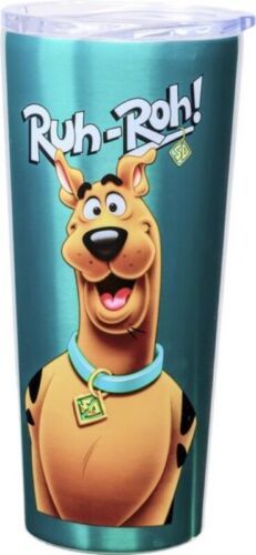Primary image for Scooby-Doo Image Ruh-Roh! 22 ounce Stainless Steel Travel Mug NEW UNUSED BOXED