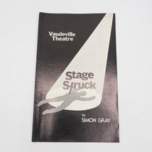 Vintage Theater Program Stage Struck Vaudeville Theatre April 1980 - £28.04 GBP