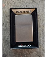 Zippo Windproof Satin Chrome Lighter New In Box - $12.82