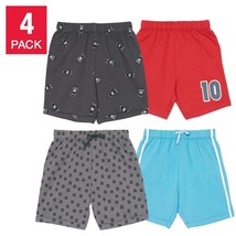 Pekkle Boys Toddler Size 5T Elastic Waist Red Cars 4 Pack Shorts NWT - $8.99
