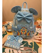 NWT Loungefly Disney Mini Backpack &amp; Wallet Set - Mickey &amp; Minnie Lollip... - $98.99