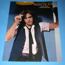 Eddie Money Sheet Music Vintage 1979 Maybe I&#39;m A Fool - £17.27 GBP