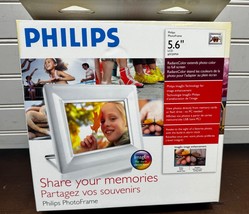 NEW Digital Picture Frame Philips 6FF3FPW 5.6&quot; LCD White with Photo Alar... - £14.33 GBP