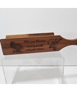 Vintage Moose Town Wood Turkey call Allagash MAINE  Tested Working Engra... - $24.70