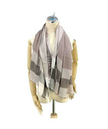Coach Women&#39;s Outlet Windowpane Challis Scarf, F54253, One Size, Stone, ... - £140.86 GBP