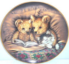 Teddy Bear Collector Plate Bedtime Story Sue Willis Franklin Mint COA - $49.95
