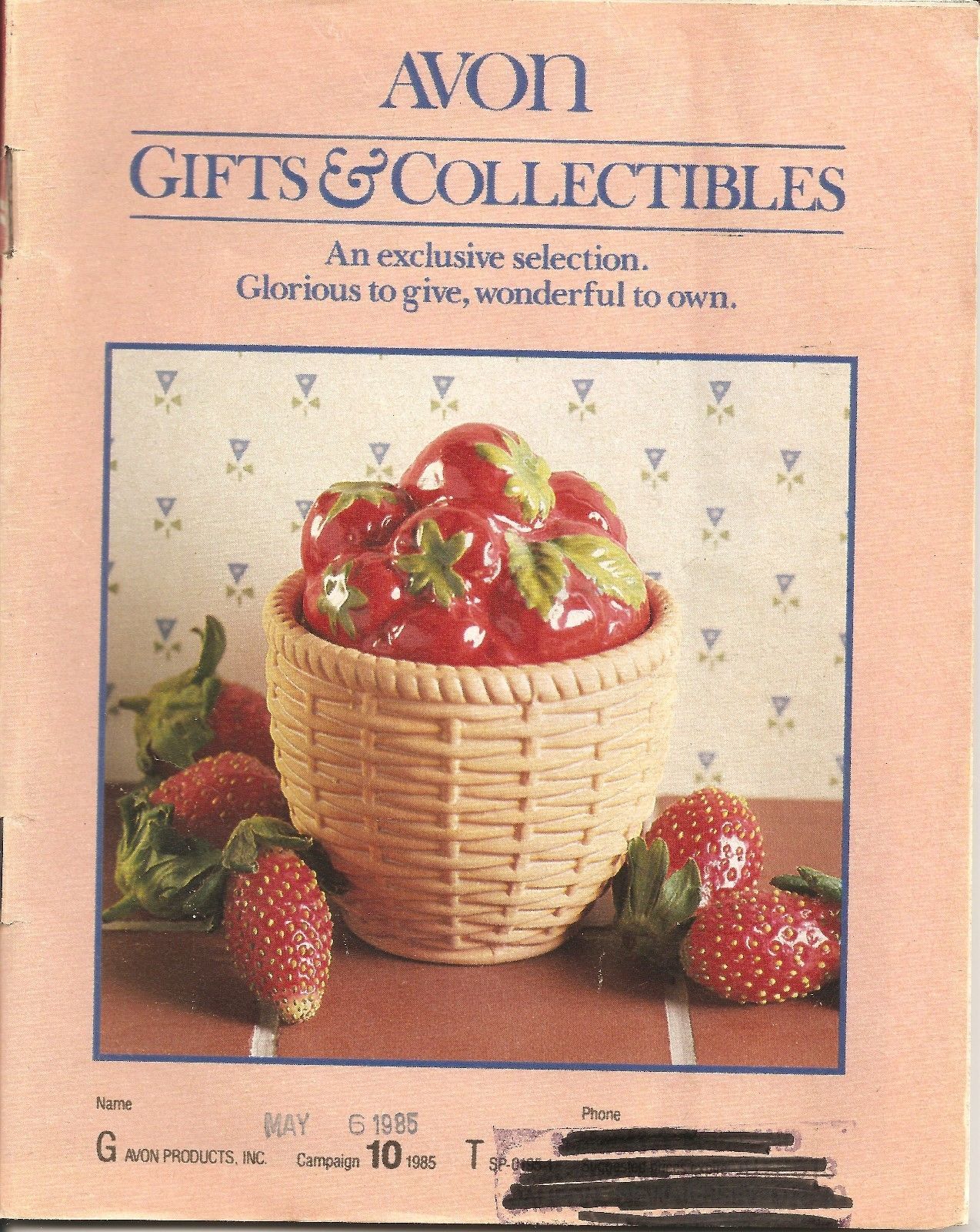 Primary image for 1985 Vintage Antique AVON Sales Catalog Book Brochure Campaign 10 Upside down bk