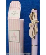 Breast Cancer Awareness Pink Ribbon Ink Pen ~ AVON Circa 1995 Vintage ~ ... - £23.39 GBP