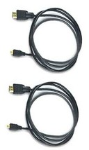 2X Hdmi Cables For Sony HDR-PJ220 HDR-PJ230 HDR-PJ320 PJ320E HDR-PJ380 PJ380E - £11.15 GBP