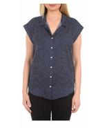 JACHS Girlfriend Women's Short Sleeve Tencel Blouse (Dark Navy, X-Large) - $14.99
