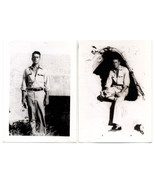 USN Navy WWII 1944 Saipan (2) Velox Paper Photo Prints Of Officer Seriou... - $10.97 CAD