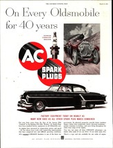 1952 Oldsmobile AC Spark Plugs Vintage Print Ad Saturday Evening Post e3 - $24.11