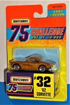 Matchbox 1997 Edition 75 Challenge Gold #32 &#39;62 Corvette - $6.93