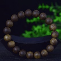 Green Kynam Wild Oud Agarwood Bracelet 10mm Diameter Beads - $7,518.83 MXN