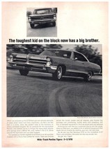 1965 Pontiac 2+2 Wide Track Tiger Vintage Print Ad Toughest Kid on the B... - $10.97