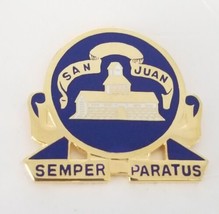 Vanguard Set of 2 Army Crest 24th Infantry Regiment Semper Paratus San Juan - £10.27 GBP