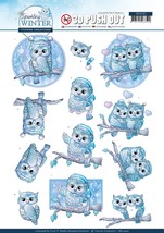 Find It Trading Yvonne Creations Punchout Sheet-Winter Owls, Sparkling W... - €5,52 EUR
