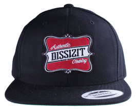 Dissizit! Kos Label Yupoong Negro Béisbol Gorra Snapback Compton California Nwt - £12.01 GBP