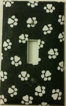 Paw Print Light Switch Cover home wall decor lighting outlets dogs cats pets  - £8.23 GBP