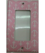 PINK ANCHOR GFCI Switch Cover lighting outlets home wall decor sailor bo... - £8.20 GBP