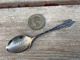 Vtg Antique Miniature Sterling Souvenir Spoon Casselton Nd Cattails - £15.53 GBP