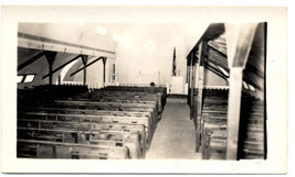 US Navy WWII Saipan 1944 Memorial Chapel Interior Vintage In-Country Pho... - $10.00