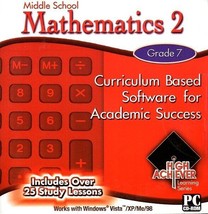 High Achiever Middle School Mathematics 2 (Grade 7) CD-ROM -NEW In Retail Sleeve - £3.98 GBP