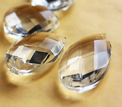 50Pcs Lot Crystals Faceted Glass Prisms For Chandelier Lam Part 1.5&quot; Pen... - £27.80 GBP