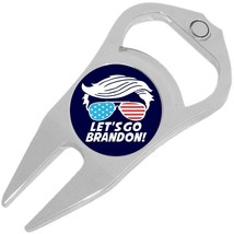 Lets Go Brandon Trump Hair Golf Ball Marker Divot Repair Tool Bottle Opener - £9.39 GBP