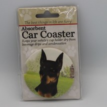 Super Absorbent Car Coaster - Dog - Miniature Pinscher - $5.44