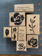 Stampin Up Roses In Winter Rubber Stamp Set - £5.49 GBP