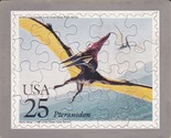 USPS POSTCARD - Dinosaurs Commemorative Puzzle series -PTERANODON -FREE SHIPPING