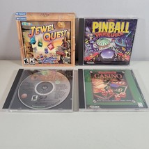 PC Video Game Lot Jewel Quest, Hoyle Classic Casino, 3-D Ultra Pinball, Drop - £11.95 GBP