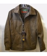 A Collezioni Brown Jacket New Collection Coat Zipper Pockets Lined Size S Italy - $125.00