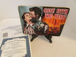 Gwtw The Romance Rectangle Collector Plate Movie Of The Century Ltd Ed Coa 3677 - £19.86 GBP