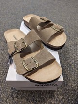 Sonoma Goods For Life Women&#39;s Artwork Double Buckle Slide Sandals Size 6... - £21.92 GBP